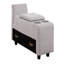 Canapé modulaire gris avec - 6 coussins, console portuaire, coussins de dossier amovibles pour un nettoyage et un dossier faciles et rapides, tissu en lin, rembourrage en mousse