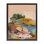 Toile abstraite encadrée, "Lake & Cliff" par Walker Noble