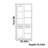Modern retro storage bookcase