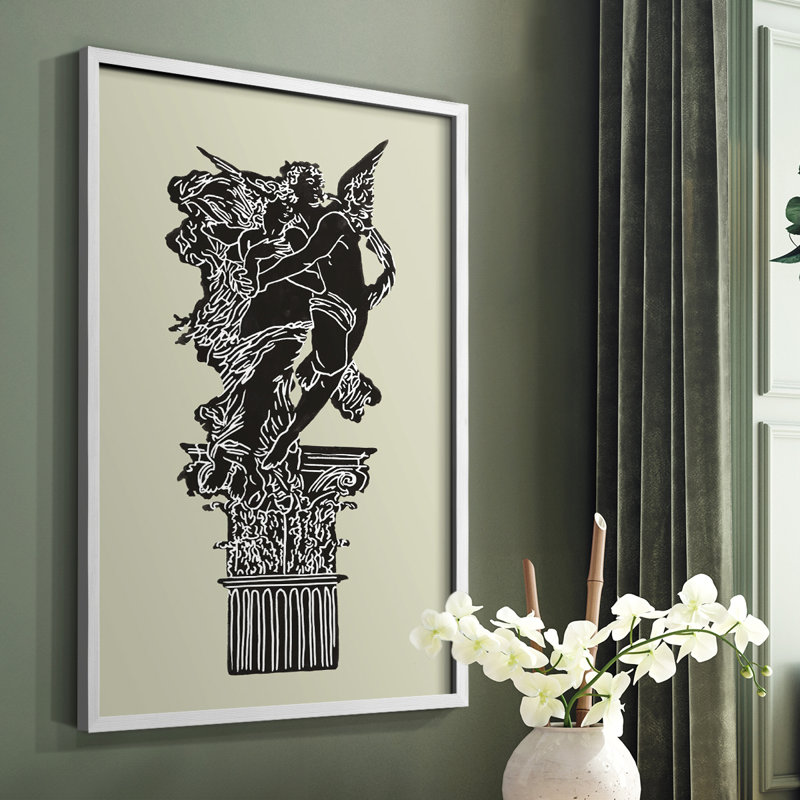 Magic Garden I, reproduction encadrée - bois massif, H 20 po x l 16 po, Blanc