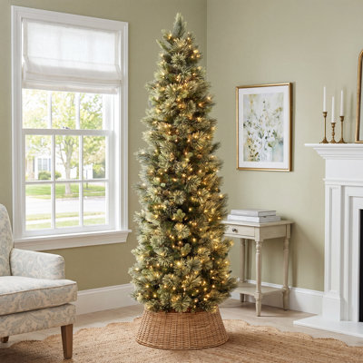 Slim Pre-Lit Pine Tree