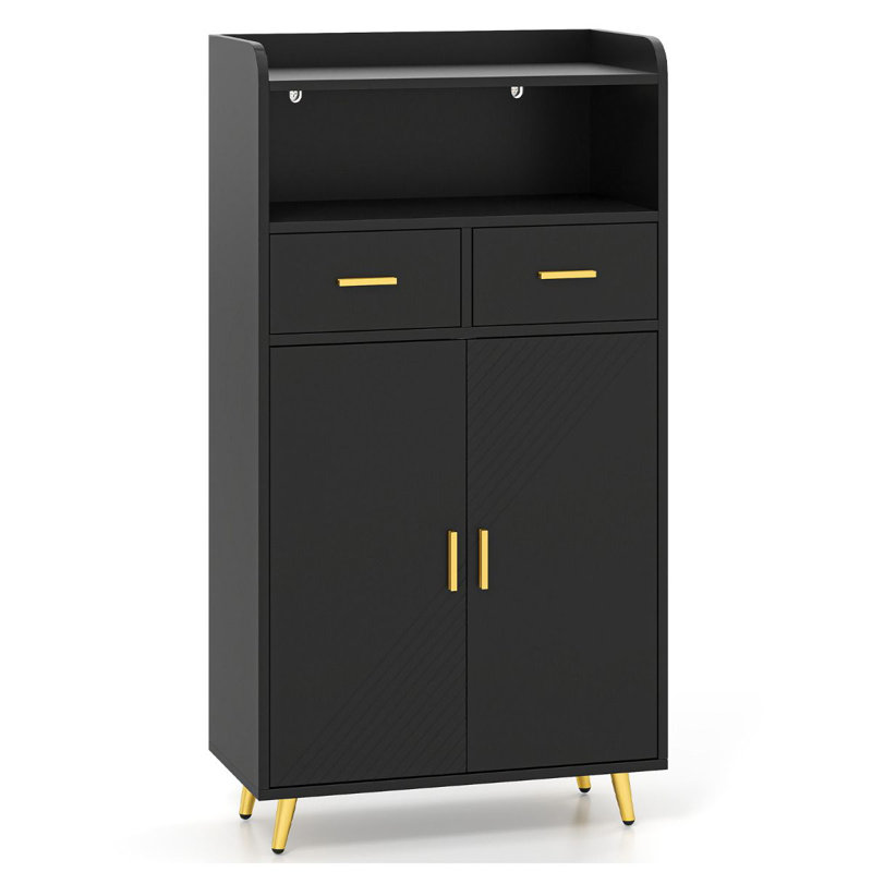 60cm Sideboard, Black