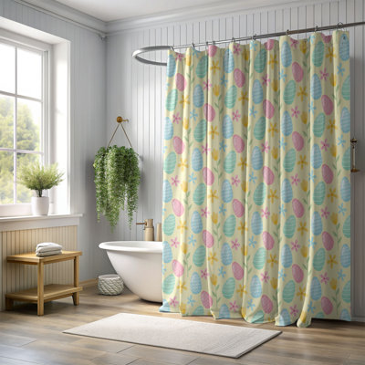 Rideau de douche standard 1 pièce Spring Hop