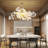59 " 10-light Ceramic Ginkgo Leaf Chandeliers-2065660277
