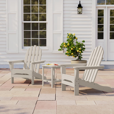 Ensemble 3 pièces Adirondack classique avec table d'appoint 18 "South Beach