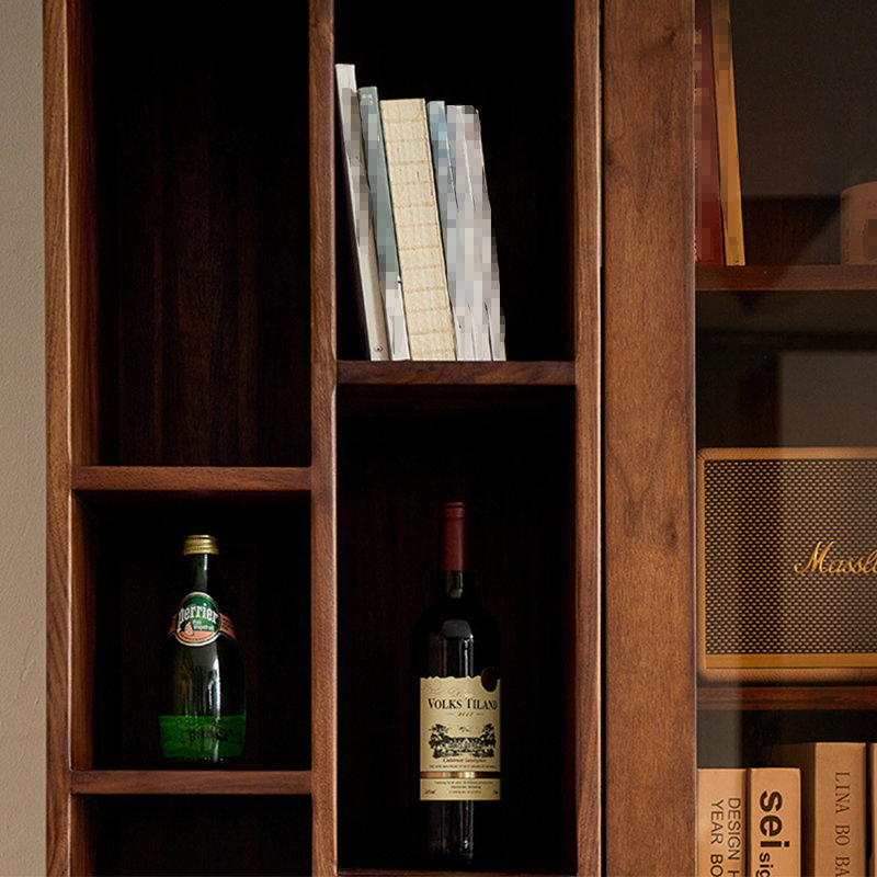 Pure solid wood bookcase