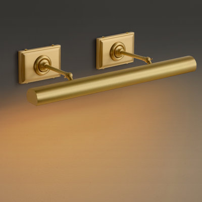24"Dimmable Brass Wall Mounted Picture Light
