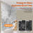 Frameless single-sliding shower door with clear tempered glass, shatterproof film, and stainless steel handle-115723250