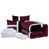 Burgundy/Black/Brown