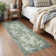 Washable Oriental  Area Rugs Non slip Green Rugs
