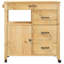 Solid Wood Bar Cart-110280327