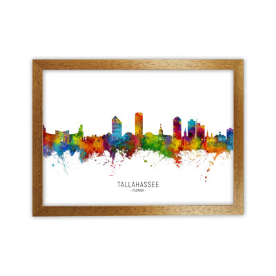 Tallahassee Florida Skyline by Michael Tompsett - Print