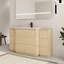 Ensemble de meuble-lavabo simple 60 po avec comptoir en céramique Addisin-1161142629