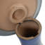 Blue Waves 18-Inch Tall Ceramic Birdbath