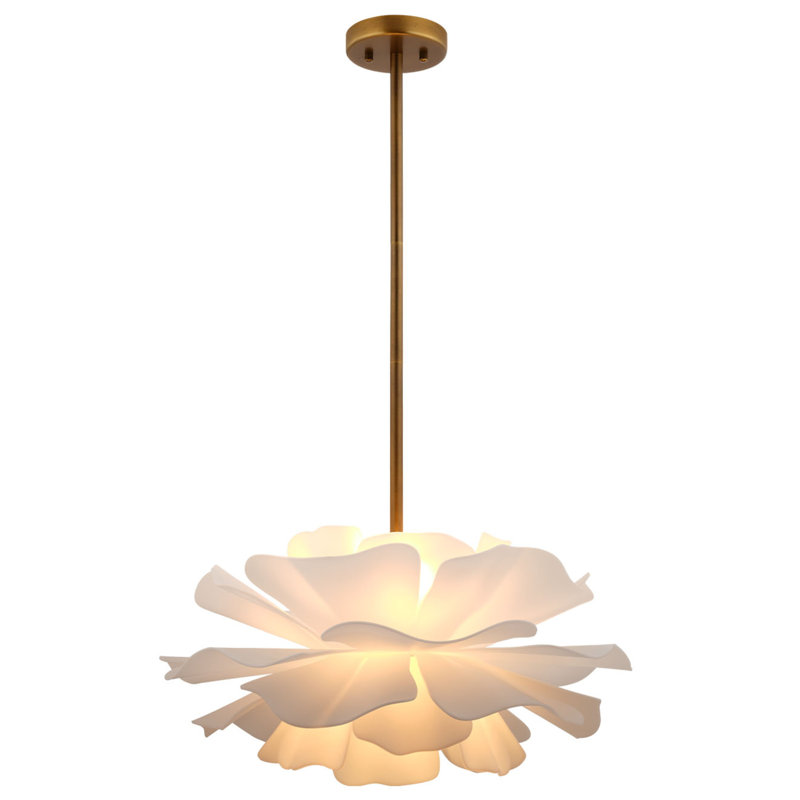 Zinnia Chandelier, Small, 37.75" H x 22" W x 22" D