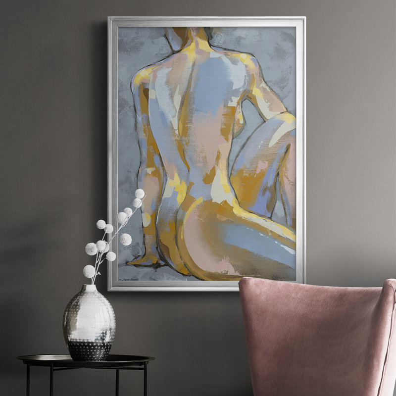 Gray Maiden II, reproduction d'art encadrée, H 24,5 po x l 18,5 po x P 1,25 po, Argent