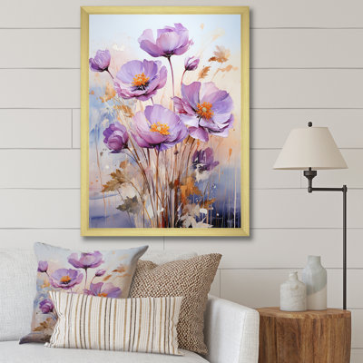 «Purple Buttercups Mystical Moments I», reproduction sur toile