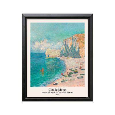 Claude Monet - Plage et Falaise d'Amont