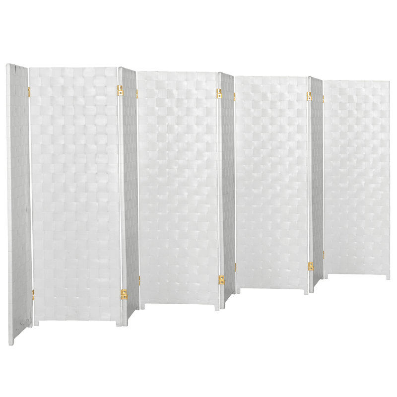 Outdoor Folding Screen, White, 3, 71" H
