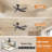 42'' Ceiling Fan With Led Lights-2026293068