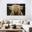 Highland Cow On Black II-107953192