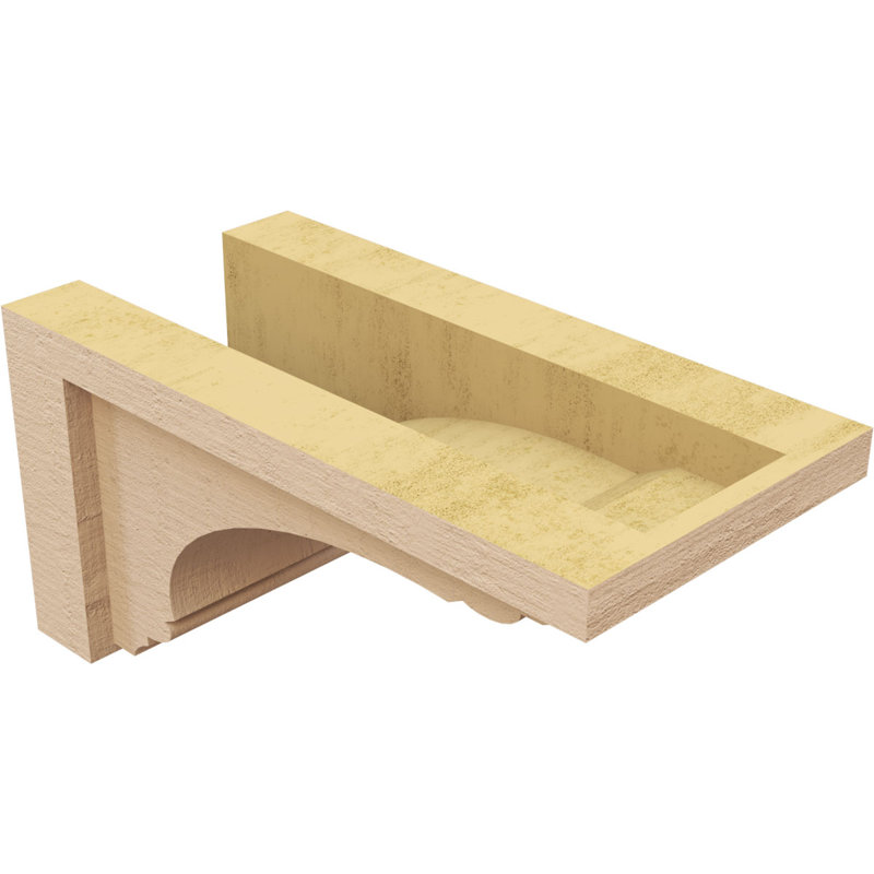 Bois de cèdre brut Warren, H 6 po x l 6 po x P 12 po