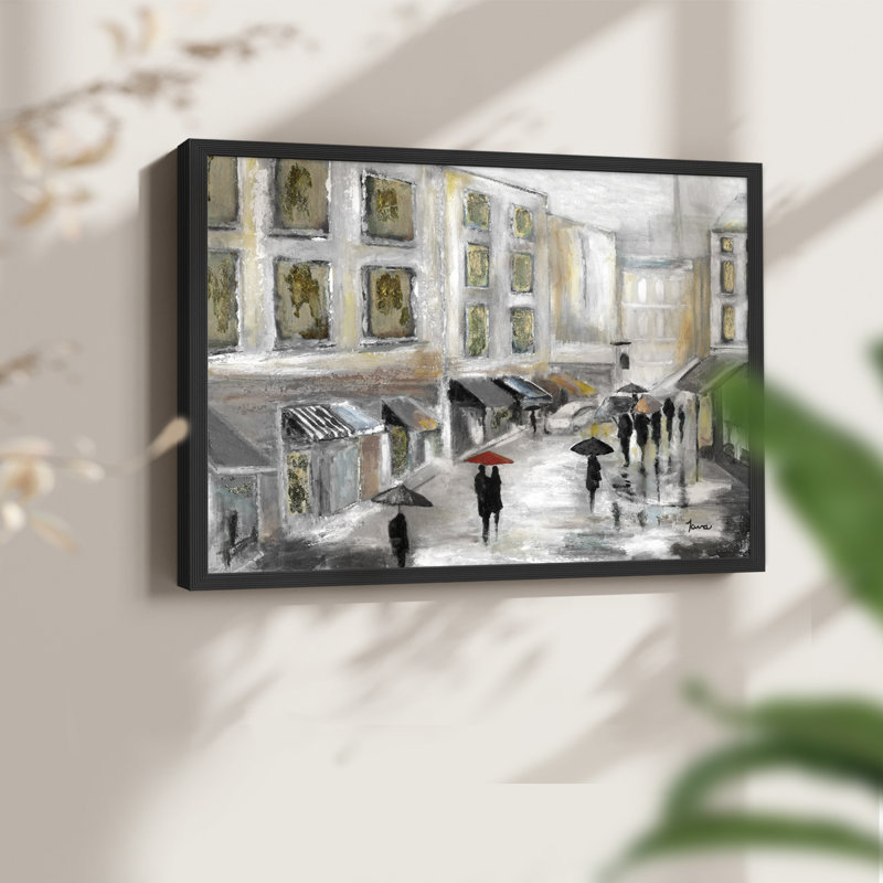 Marché du dimanche - Reproduction encadrée - Restickable, H 8 po x l 10 po, Noir