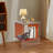 2 Tiers Acrylic Bedside Table With Open Storage Shelf-1640968038