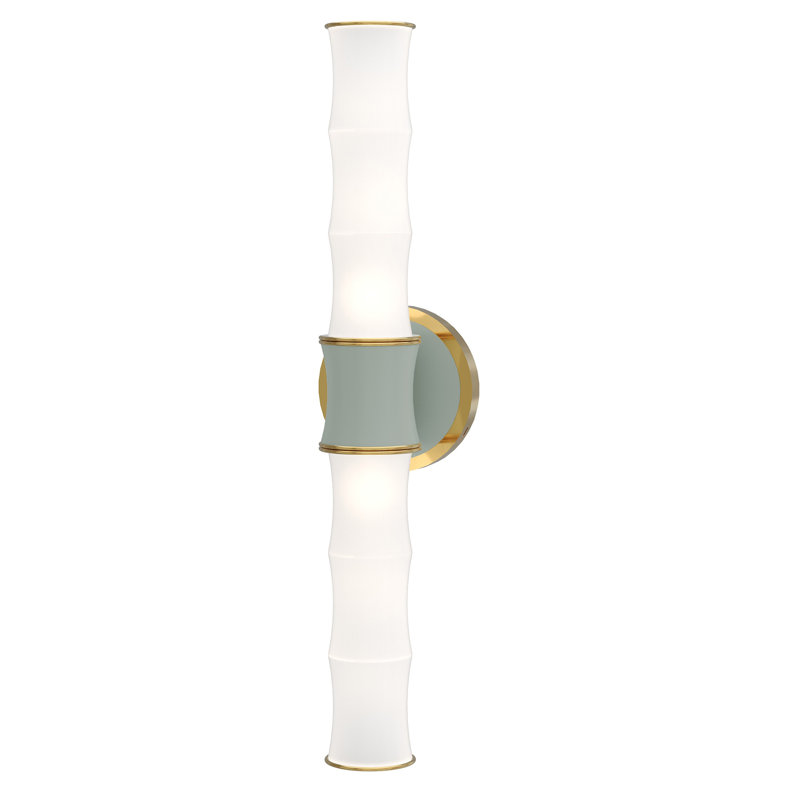 Kane 2 - Light Up/Down Wall Sconce, Matte Celadon/Gold
