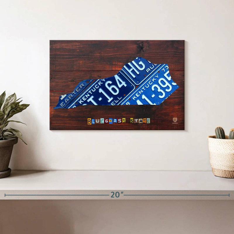Plaque du Kentucky, Lennon, H 8 po x l 12 po