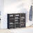vidaXL Storage Cube Organizer Black Polypropylene 9 cubes Modular