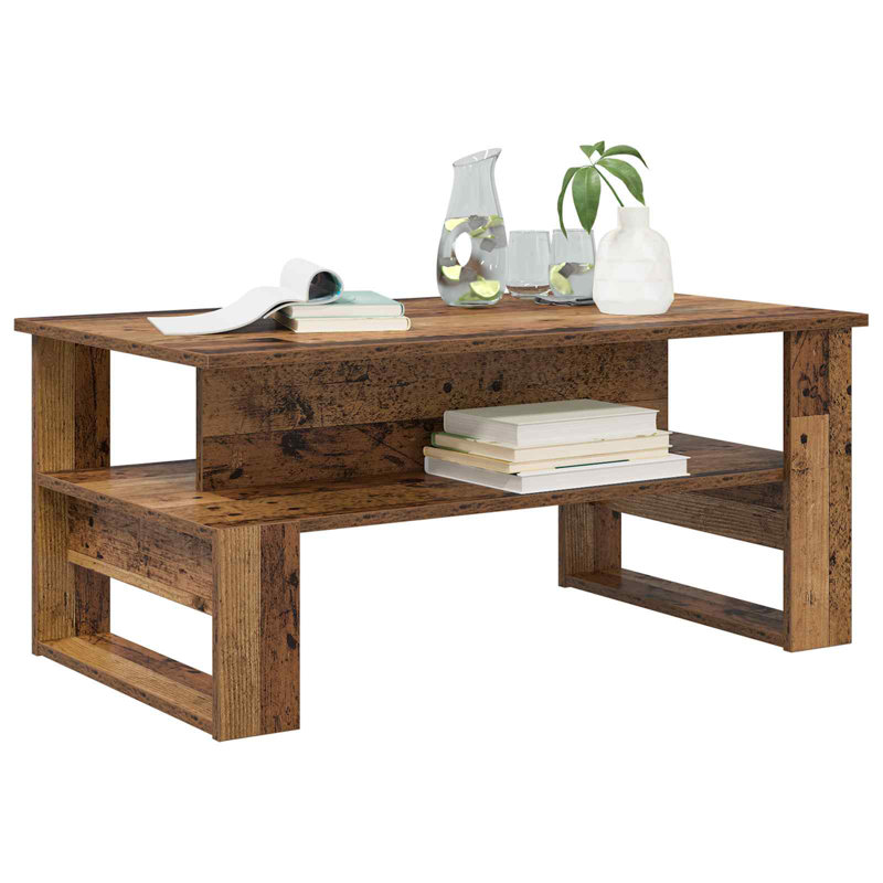 Coffee Table with Storage, Old Wood