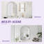 Miroir de salle de bain sans cadre, miroir sans cadre à bord biseauté pour salle de bain, salon, entrée de maison, miroir mural élégant-334302145