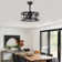 20''Industrial 5-Blade  Ceiling Fan With Remote Control ,5 ABS Blades Small Size Ceiling Fan