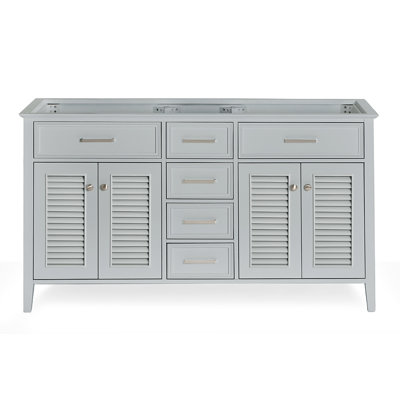 Ferree 60'' Double Bathroom Vanity Base Only