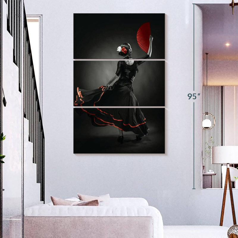 Enn Flamenco Dancer Pop, 74" H x 48" W