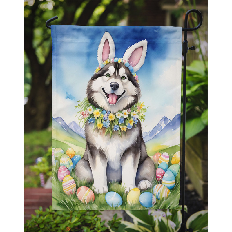 Easter Egg Hunt Double Sided 15.5'' H x 11.25'' W Polyester Easter Garden Flag