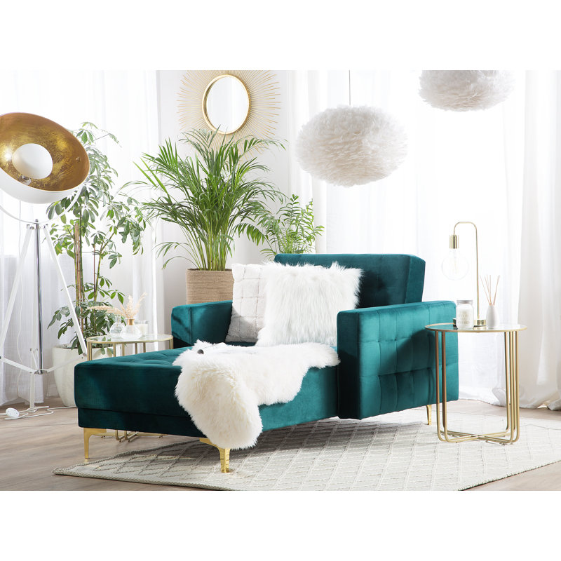 Cherry Chaise Lounge, Emerald Green