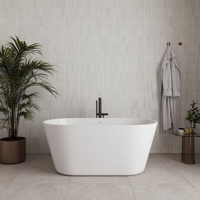Baignoire autoportante 54 "avec drain interne Streamline