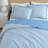 Martha Stewart Olivia Gingham Cotton Reversible Blue Quilt Set-123207457-123207459