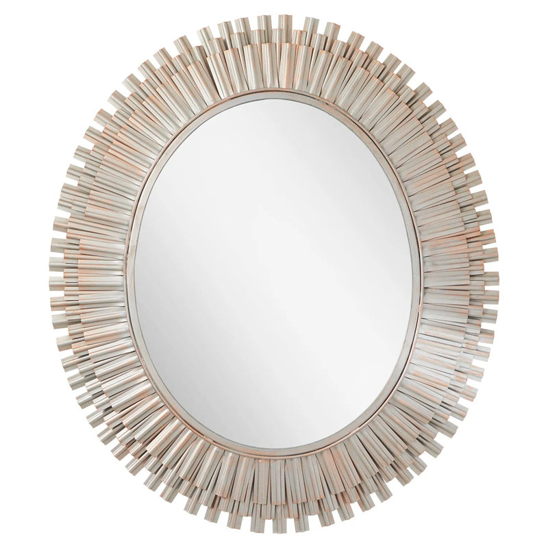 Miroir de salle de bain Rubidoux, Thermolaqué argent