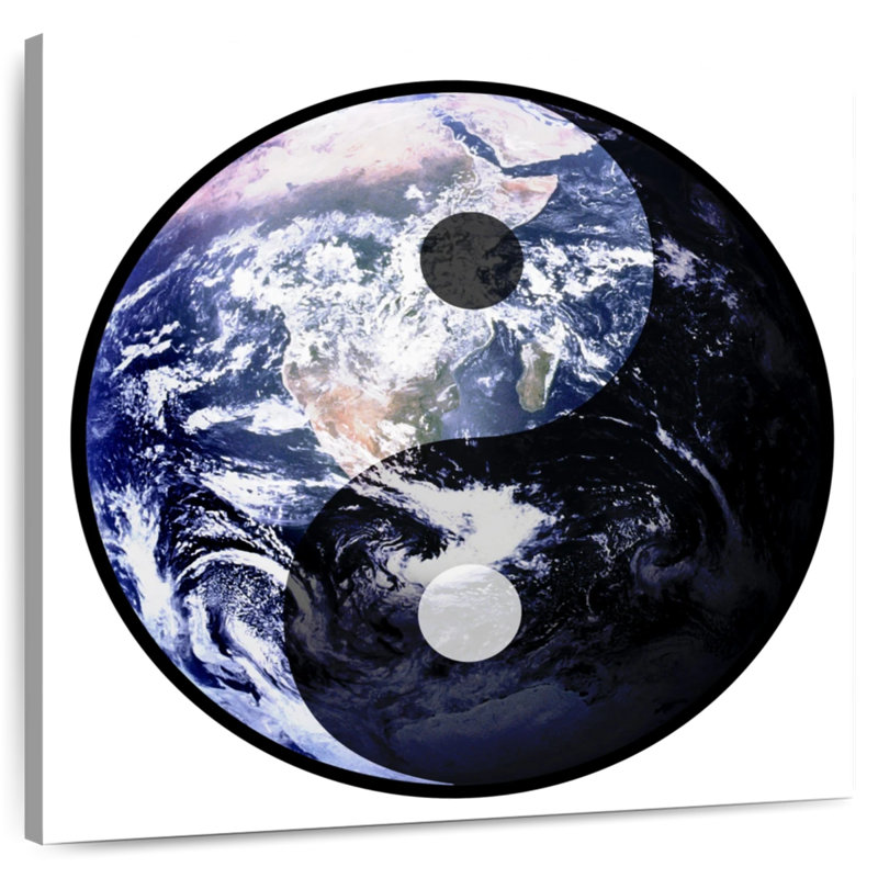 Khelsey Yin Yang Earth, 36" H x 36" W
