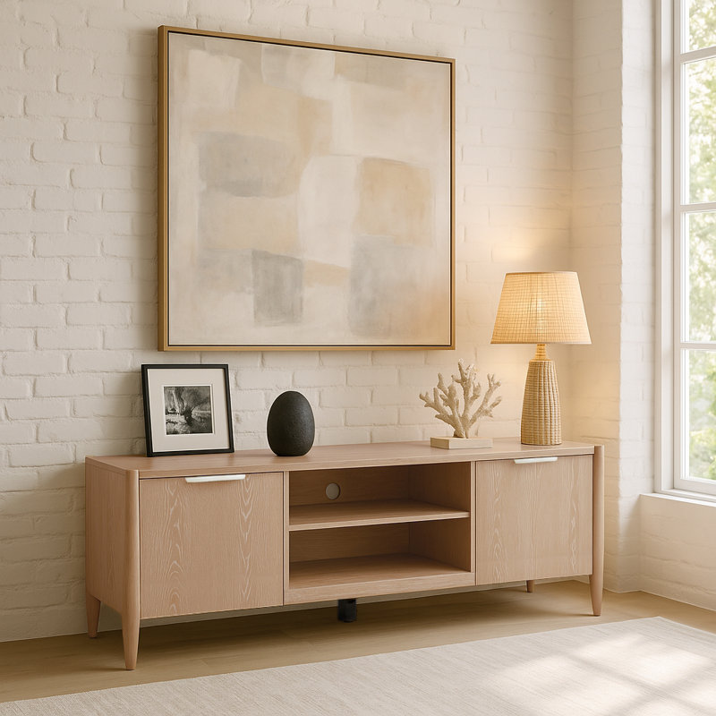 Console Reece, Bois naturel
