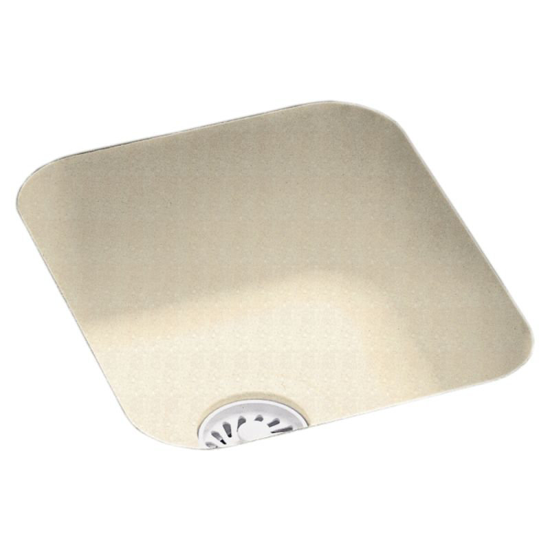 Single Bowl Solid Surface Kitchen Sink, Bone