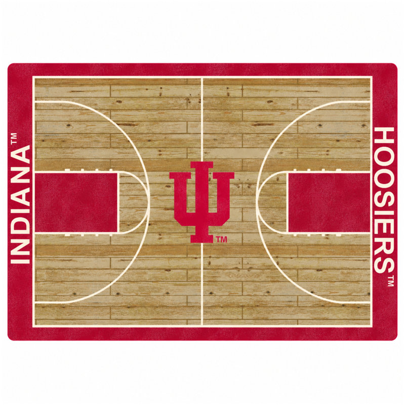 Indiana University Home Court Area Rug, 7'8"x10'9" Rectangle