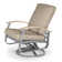 Chaise de patio pivotante avec coussin Askar