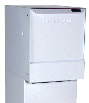 Steel Wall Mounted Mailbox with Newspaper Compartment, White