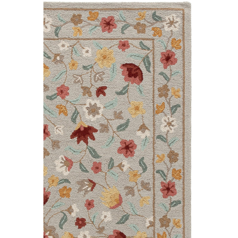 Chelsea Hand Tufted Wool; Cotton Floral Indoor Rug, 2'-3" x 8'-0" Runner