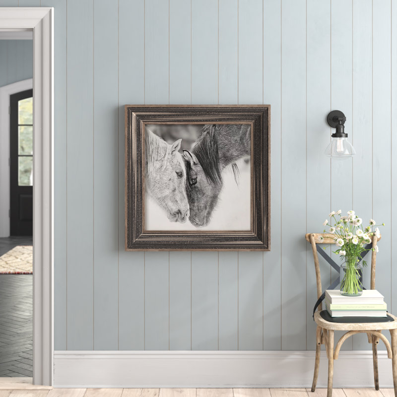 " Custom Black And White Horses " by Ph Burchett