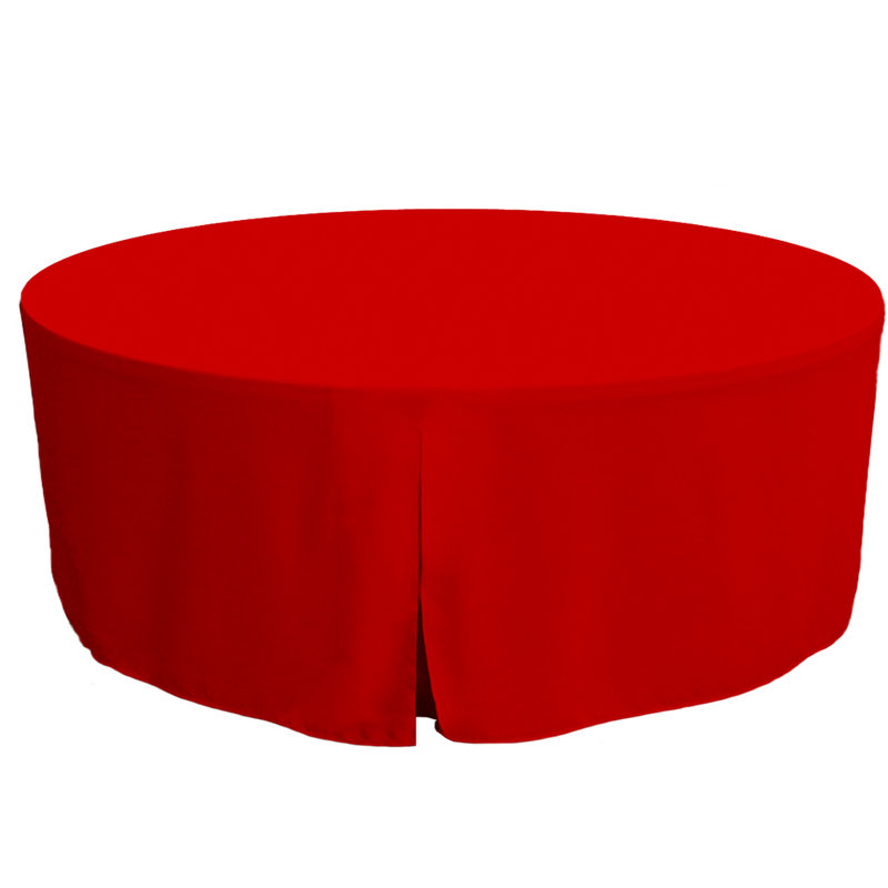 Tablevogue Round Table Cover, Red, 30" L x 30" W